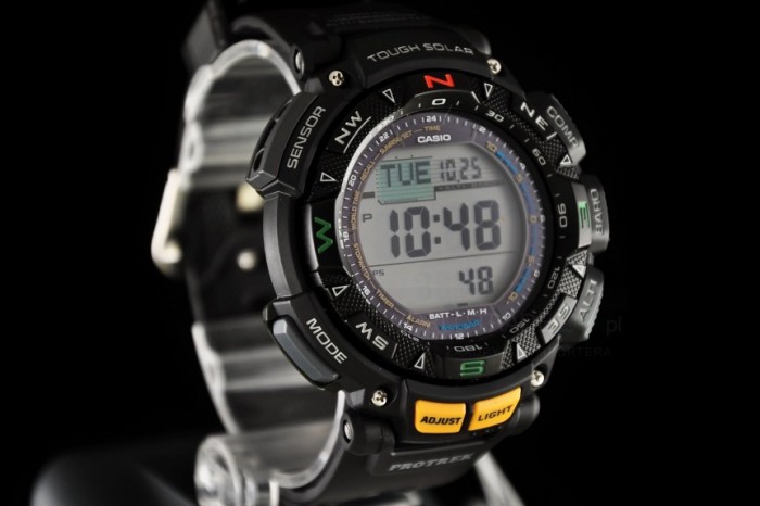 Casio PRG-330-1ER Orologio Uomo 48mm Con Altimetro, Barometro E Bussola - Resina Nero